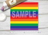 Rainbow Stripes Patterned Adhesive Vinyl 904